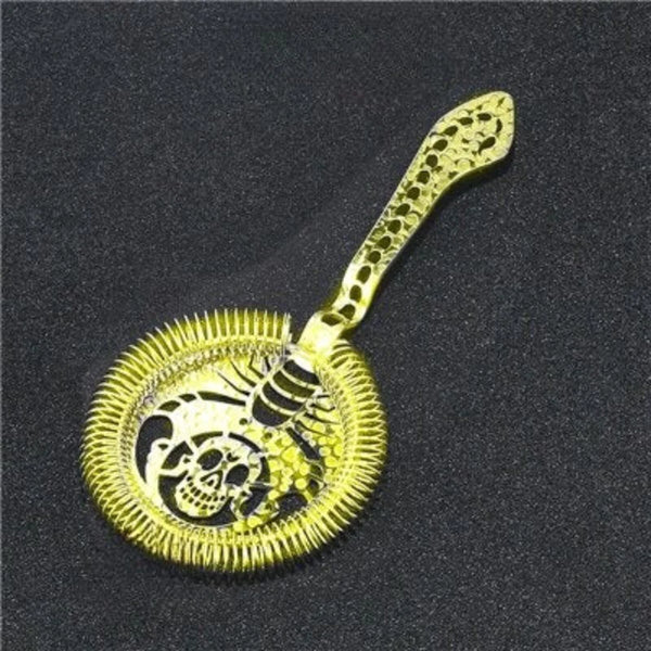 Skull, Clock or Scorpion Style Cocktail Strainer