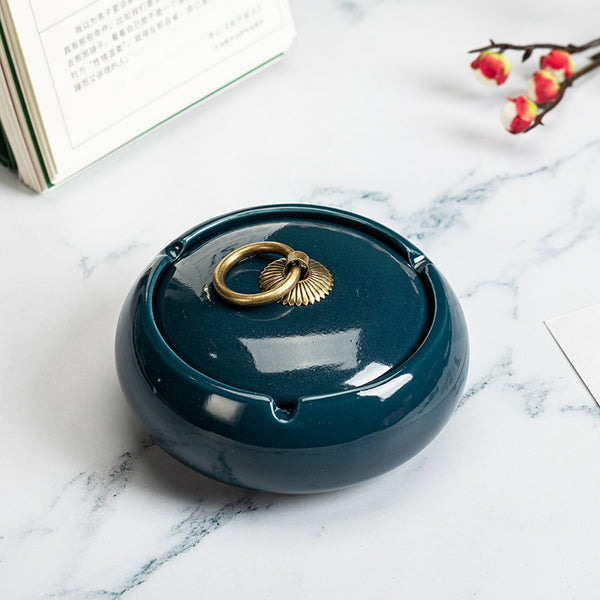 Round Ceramic Ashtray