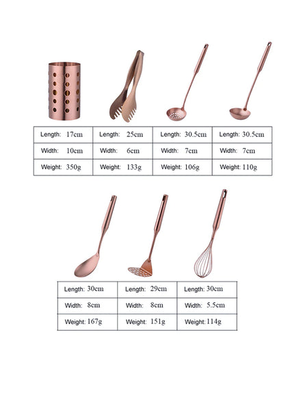 Luxurious Cooking Utensils Set