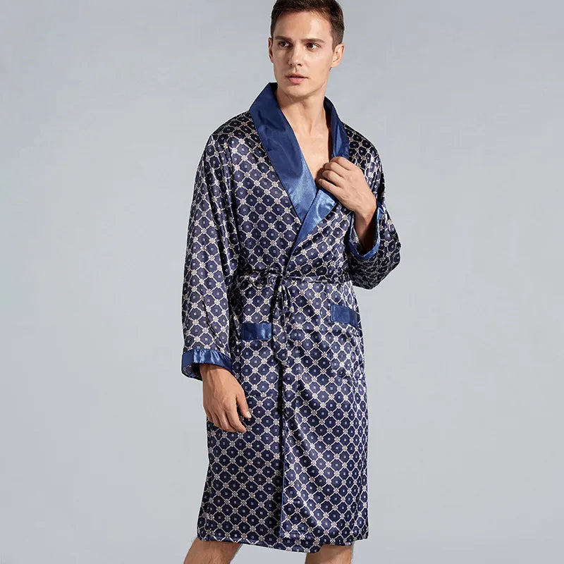 Luxury Men's Satin Robe – Home On Earth
