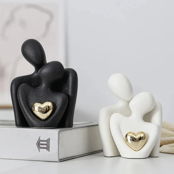 Gold Plated Hearts Couple