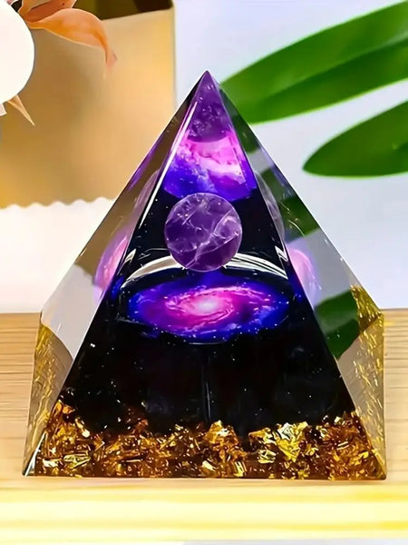 Amethyst Crystal Ball Pyramid