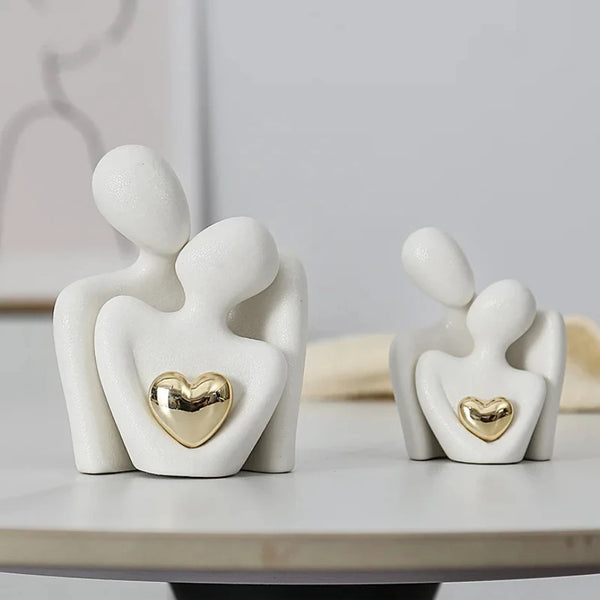 Gold Plated Hearts Couple