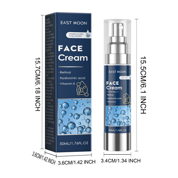 Hyaluronic Acid, Vitamin E + Retinol Face Cream for Men
