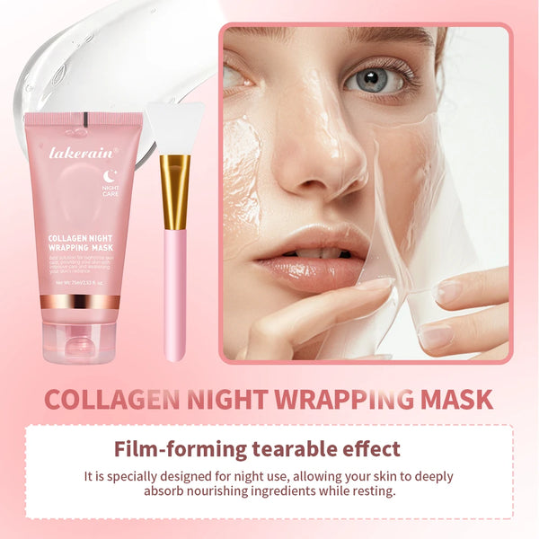 Collagen Wrap Mask And Brush Set