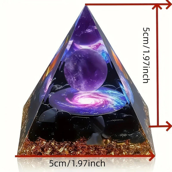 Amethyst Crystal Ball Pyramid