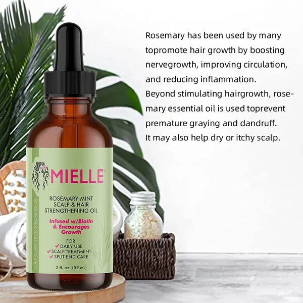 BIOTIN Infused Rosemary & Mint Hair Strengthening Oil