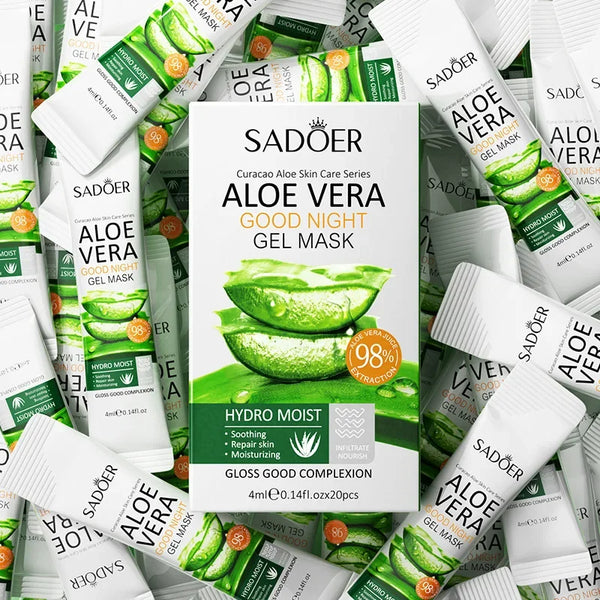 20Pcs Aloe Vera Sleeping Facial Masks