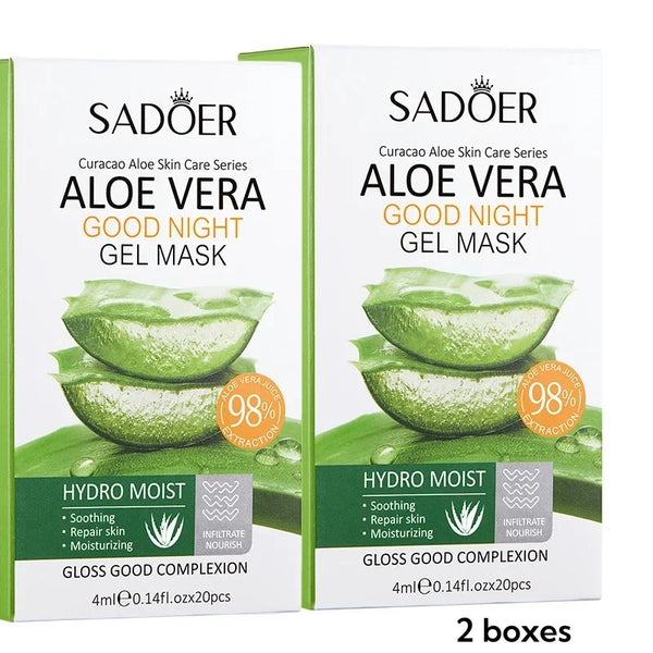 20Pcs Aloe Vera Sleeping Facial Masks