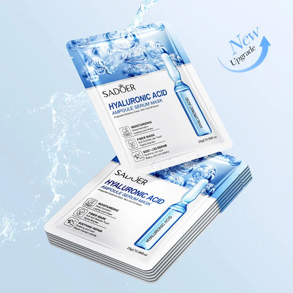 10pcs Hyaluronic Acid Ampoule Serum Masks