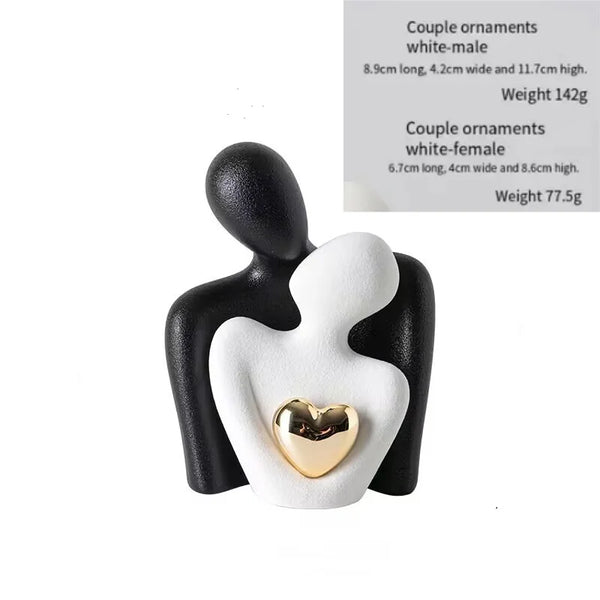 Gold Plated Hearts Couple