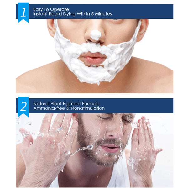 Natural Long Lasting Beard Dye Shampoo