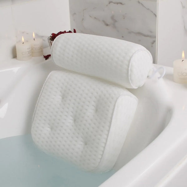 Spa Bathtub Pillow offering Neck and Back Support