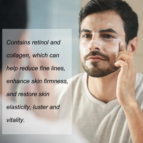 Hyaluronic Acid, Vitamin E + Retinol Face Cream for Men