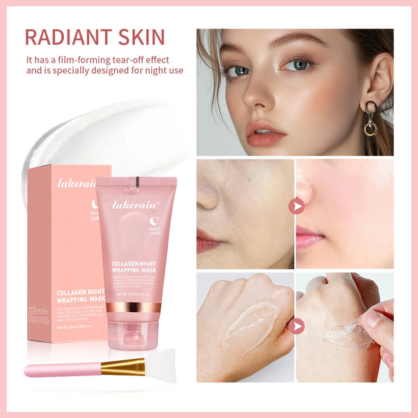 Collagen Wrap Mask And Brush Set
