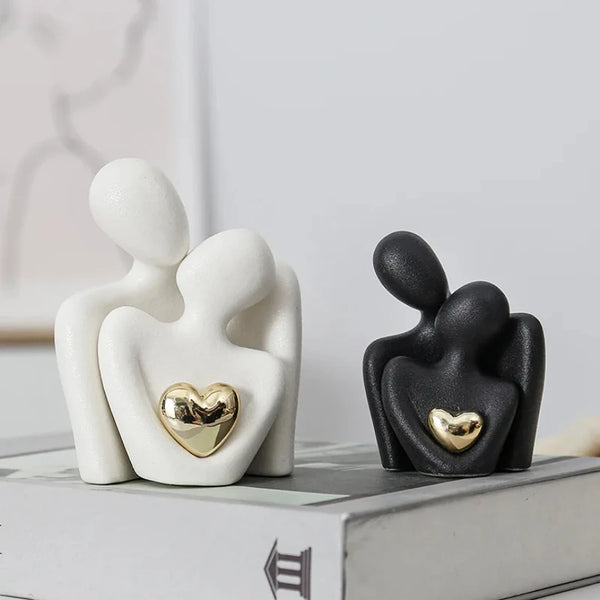 Gold Plated Hearts Couple
