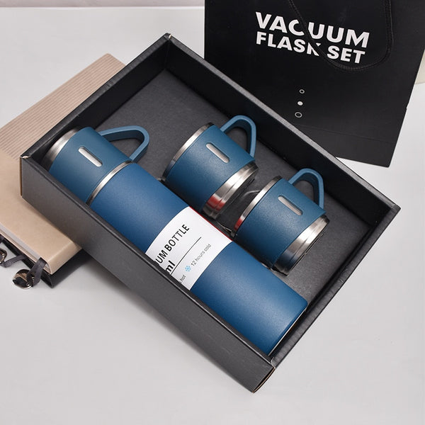 Stainless Steel Vacuum Flask Set