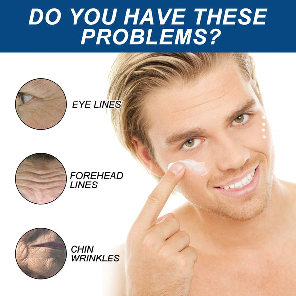 Hyaluronic Acid, Vitamin E + Retinol Face Cream for Men