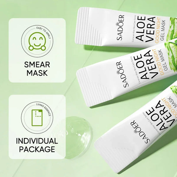 20Pcs Aloe Vera Sleeping Facial Masks