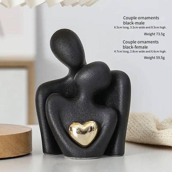 Gold Plated Hearts Couple