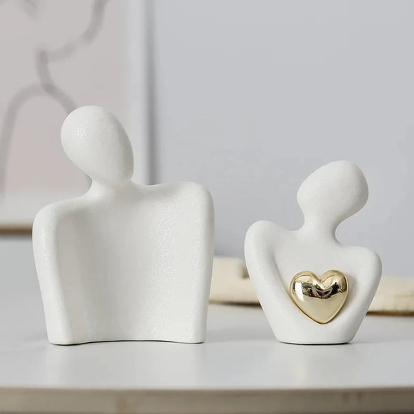 Gold Plated Hearts Couple