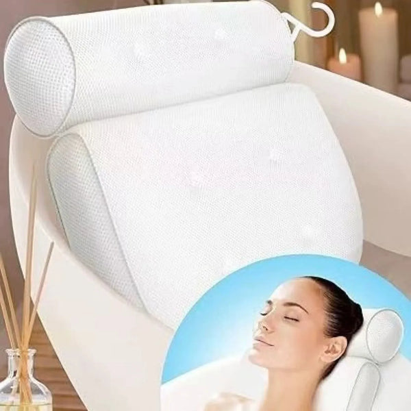 Spa Bathtub Pillow offering Neck and Back Support