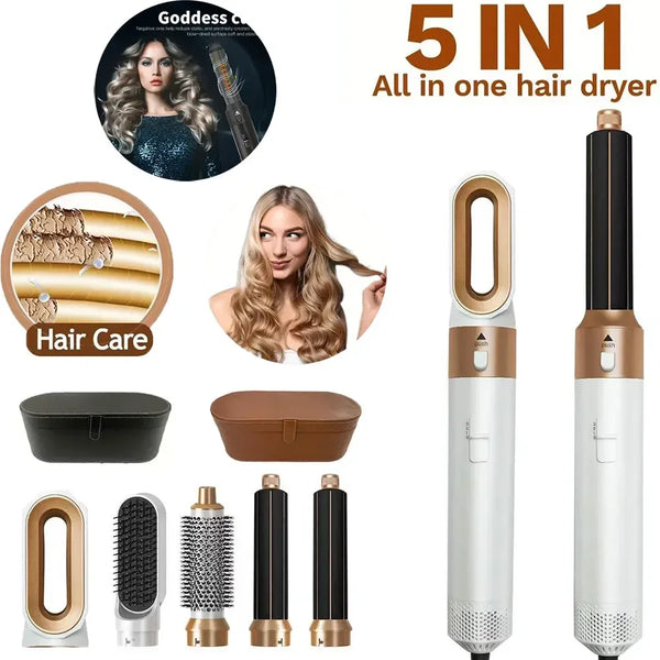 5 in 1 Professional Hair Dryer/Curler/Blower