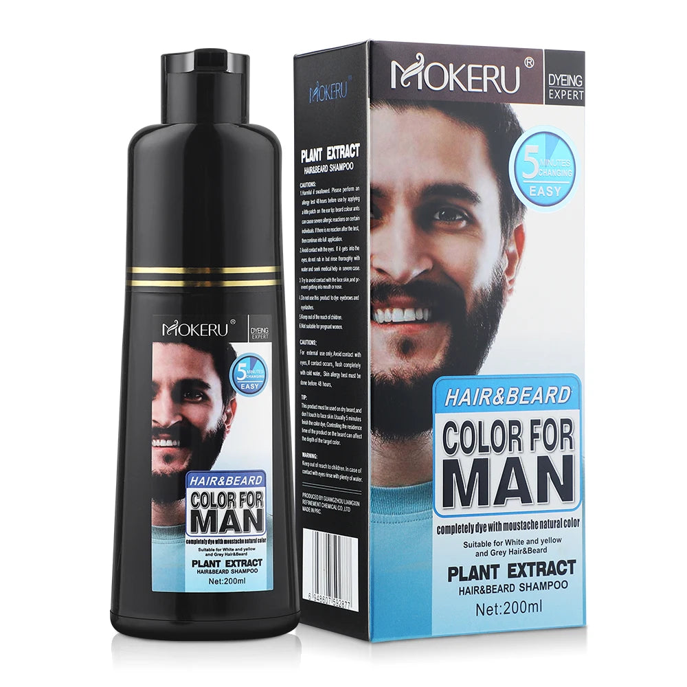 Natural Long Lasting Beard Dye Shampoo