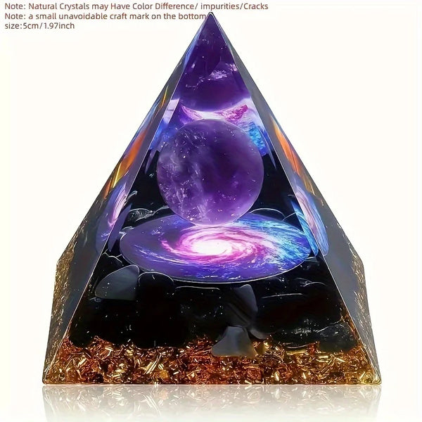 Amethyst Crystal Ball Pyramid