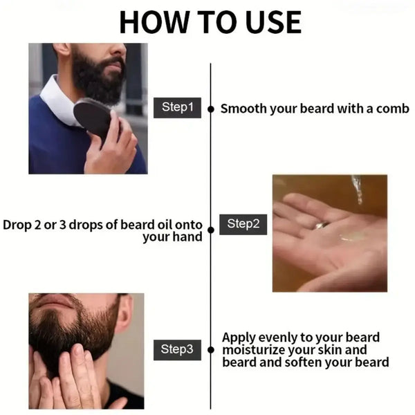 100% Natural Beard Hair Growth Accelerator Oil