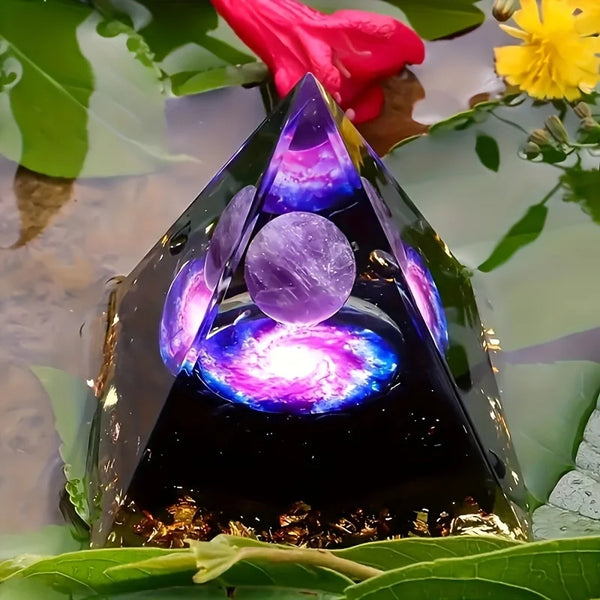 Amethyst Crystal Ball Pyramid