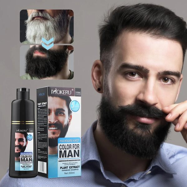 Natural Long Lasting Beard Dye Shampoo