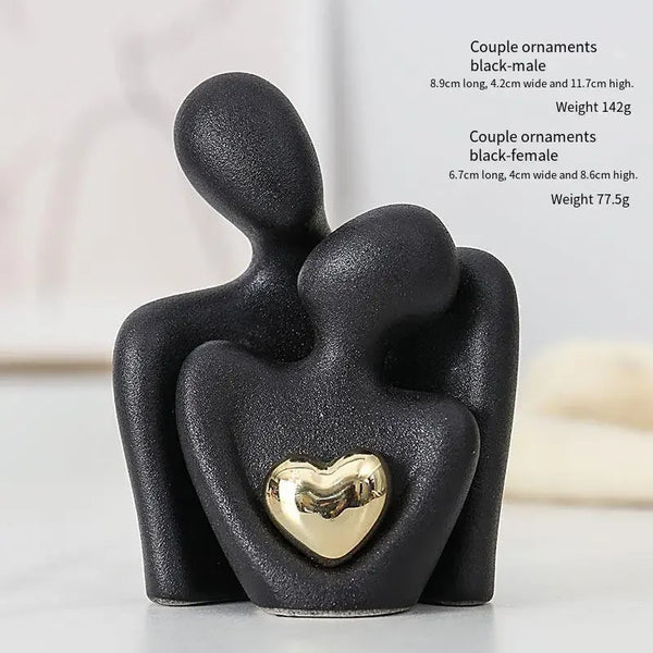 Gold Plated Hearts Couple