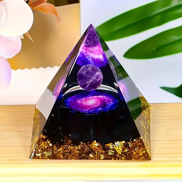 Amethyst Crystal Ball Pyramid