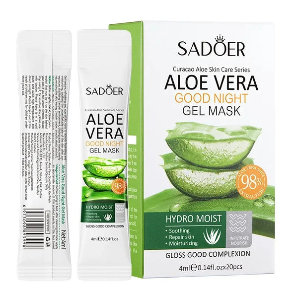 20Pcs Aloe Vera Sleeping Facial Masks