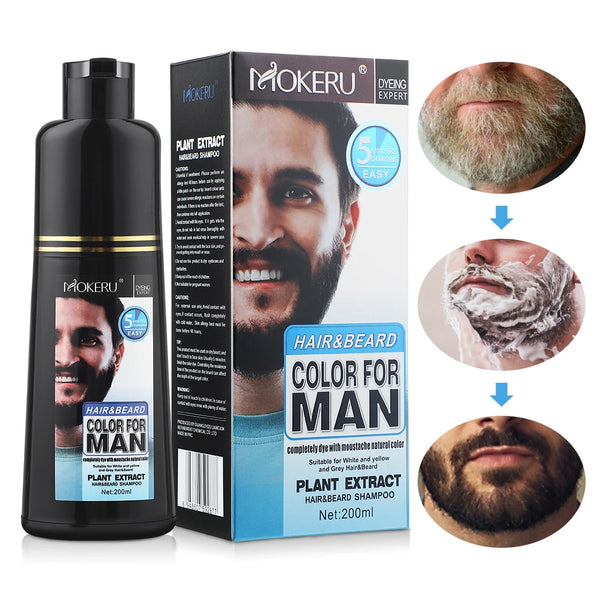 Natural Long Lasting Beard Dye Shampoo