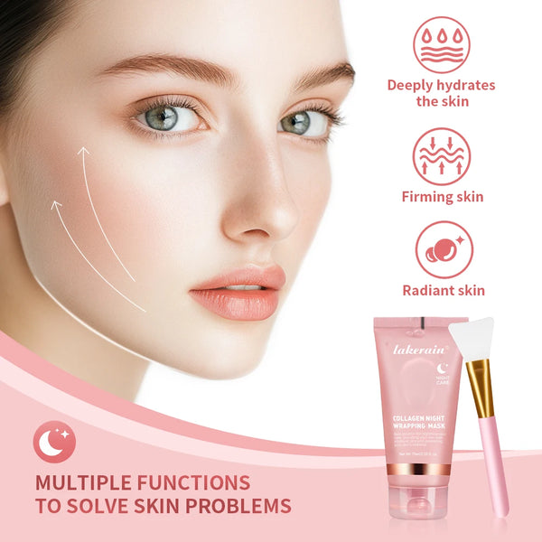 Collagen Wrap Mask And Brush Set