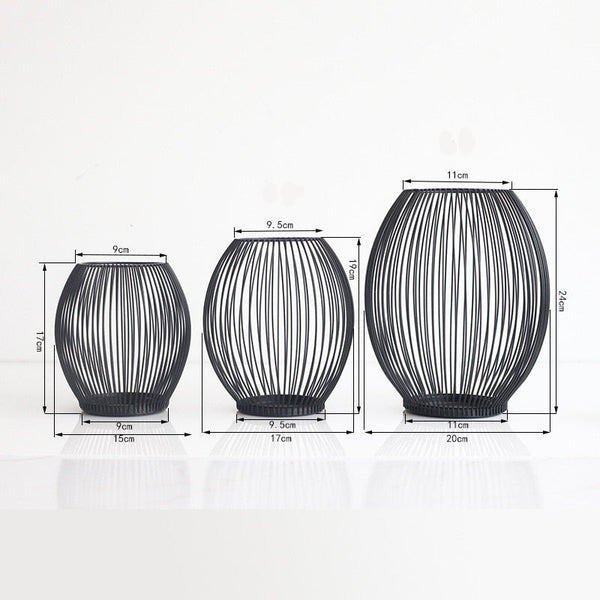 Iron Frame Candle Holder