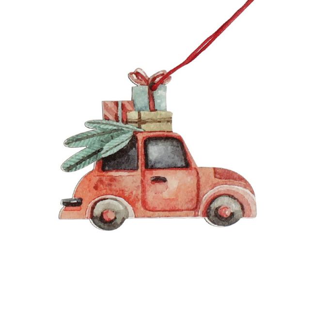 Vintage Christmas Tree Car Ornaments
