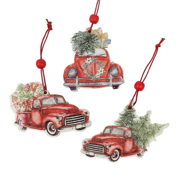 Vintage Christmas Tree Car Ornaments