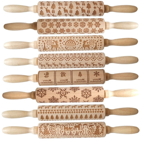 Christmas Designs - Rolling Pin