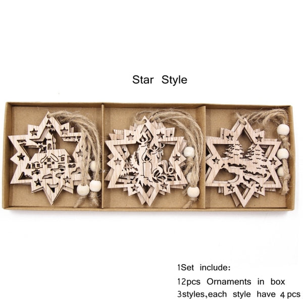 Vintage Snowflake Christmas Ornaments