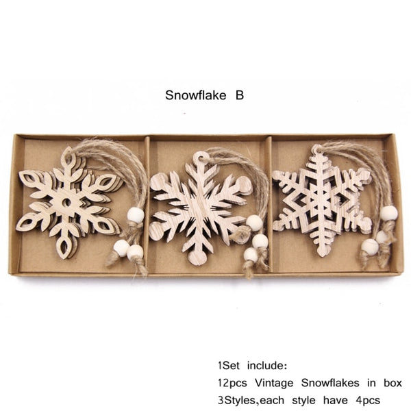 Vintage Snowflake Christmas Ornaments
