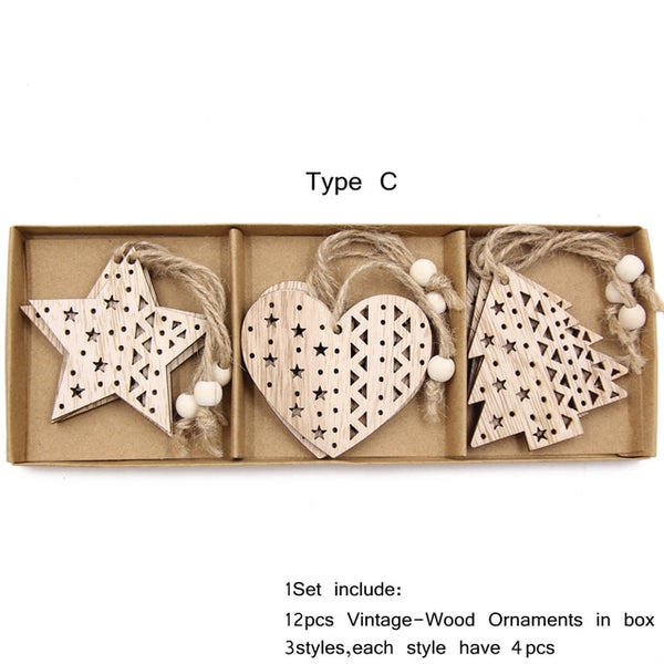 Vintage Snowflake Christmas Ornaments