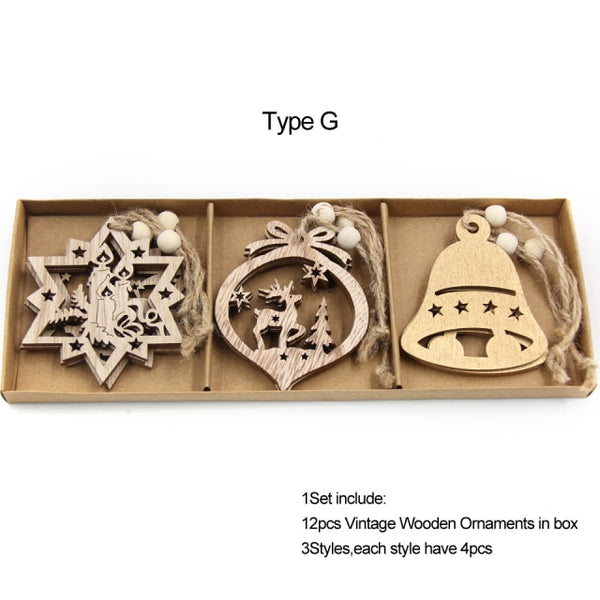Vintage Snowflake Christmas Ornaments