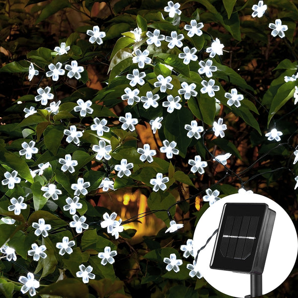Flower Design Christmas Solar String Lights