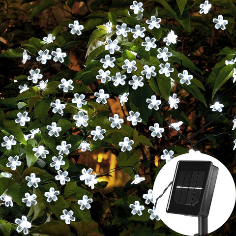 Flower Design Christmas Solar String Lights