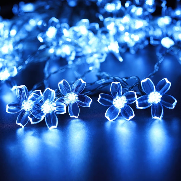 Flower Design Christmas Solar String Lights