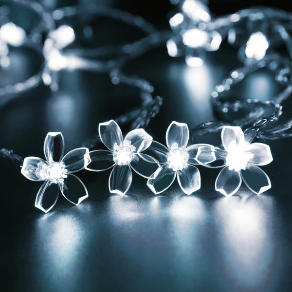 Flower Design Christmas Solar String Lights