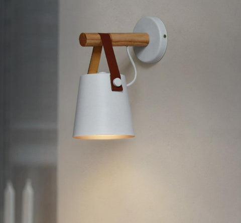 Simple Wooden Wall Light